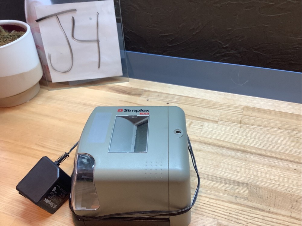 Simplex 1603-9101 Electronic Time Clock 15VAC 50/60Hz USED