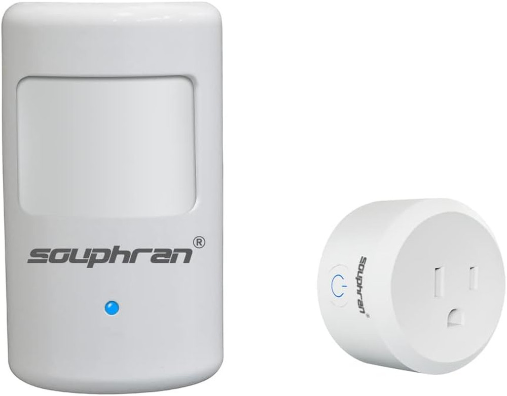 Upgraded Plug-In Motion Activated Light Control, Souphran Wireless Motion Detect