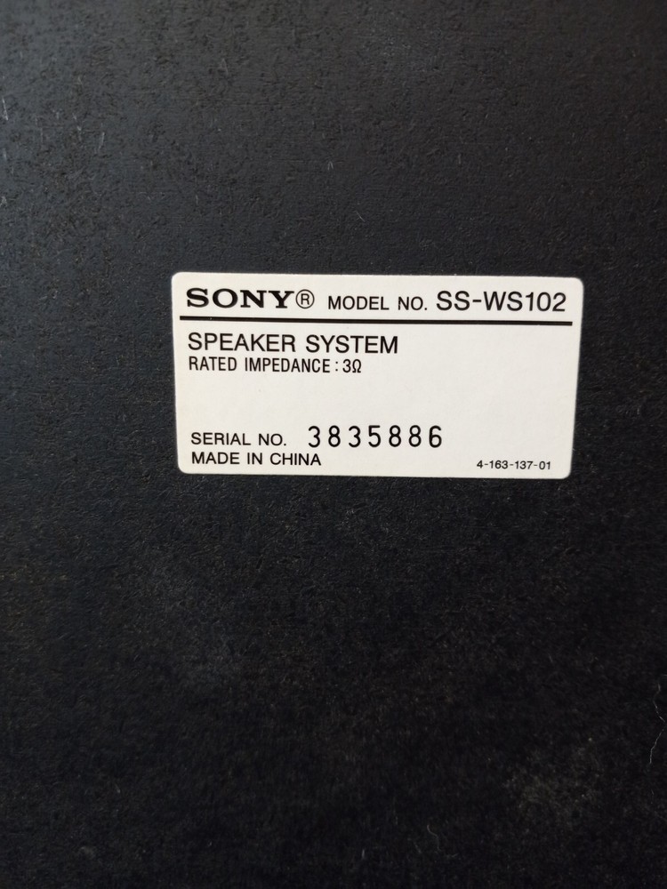 Sony Sub-woofer SS-WS102