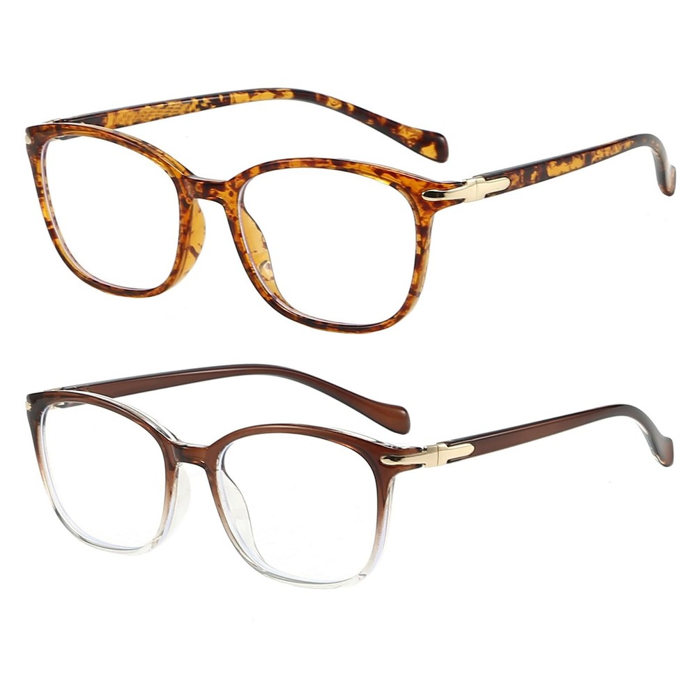 2 Pack Blue Light Blocking Glasses For Women/Men Computer Glasses Blue Light ...