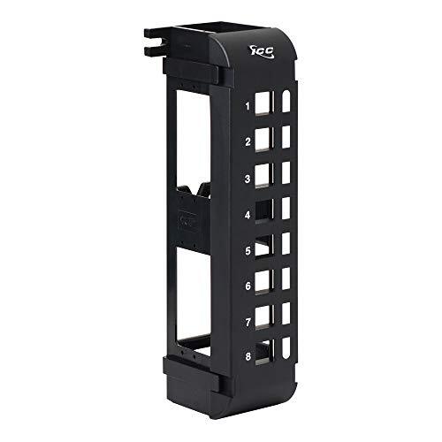 ICC Blank Wall Mount Patch Panel, 8 Ports, Zero-U, EZ and HD Style (IC107BP8VB)