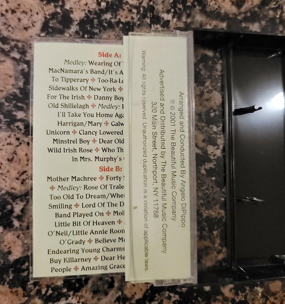 ANGELO DIPIPPO - 36 Irish Sing-a-longs - Cassette - **Nice Condition**