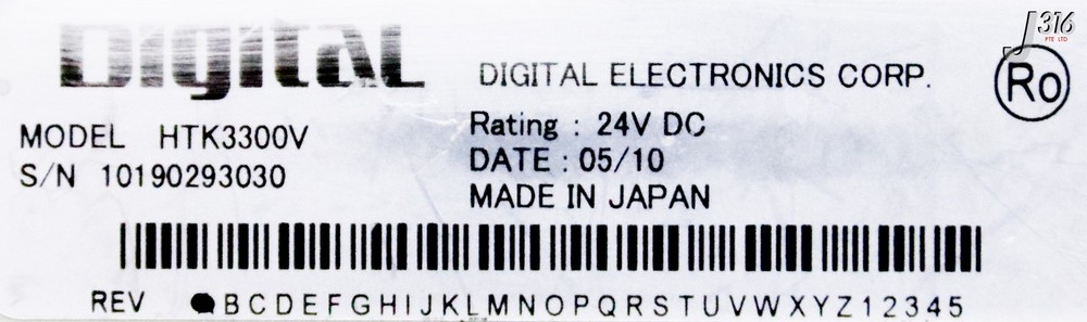 37727 DIGITAL ELECTRONICS TOKYO ELECTRON, PRO-FACE TOUCH DISPLAY HTK3300V