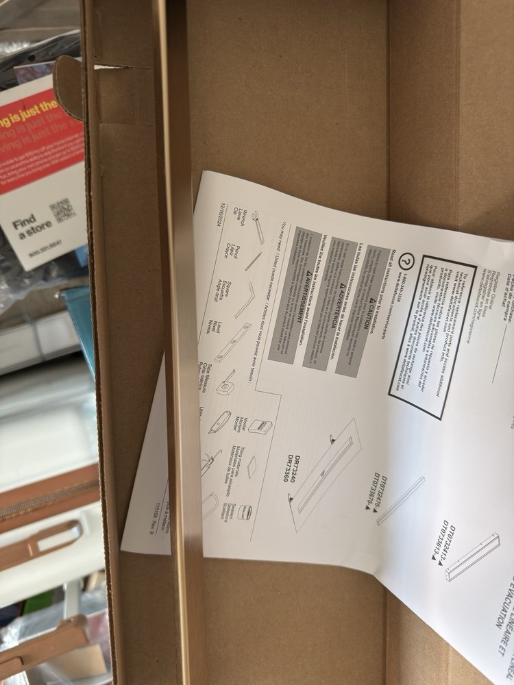 Delta 24" Linear Shower Drain Wall Edge