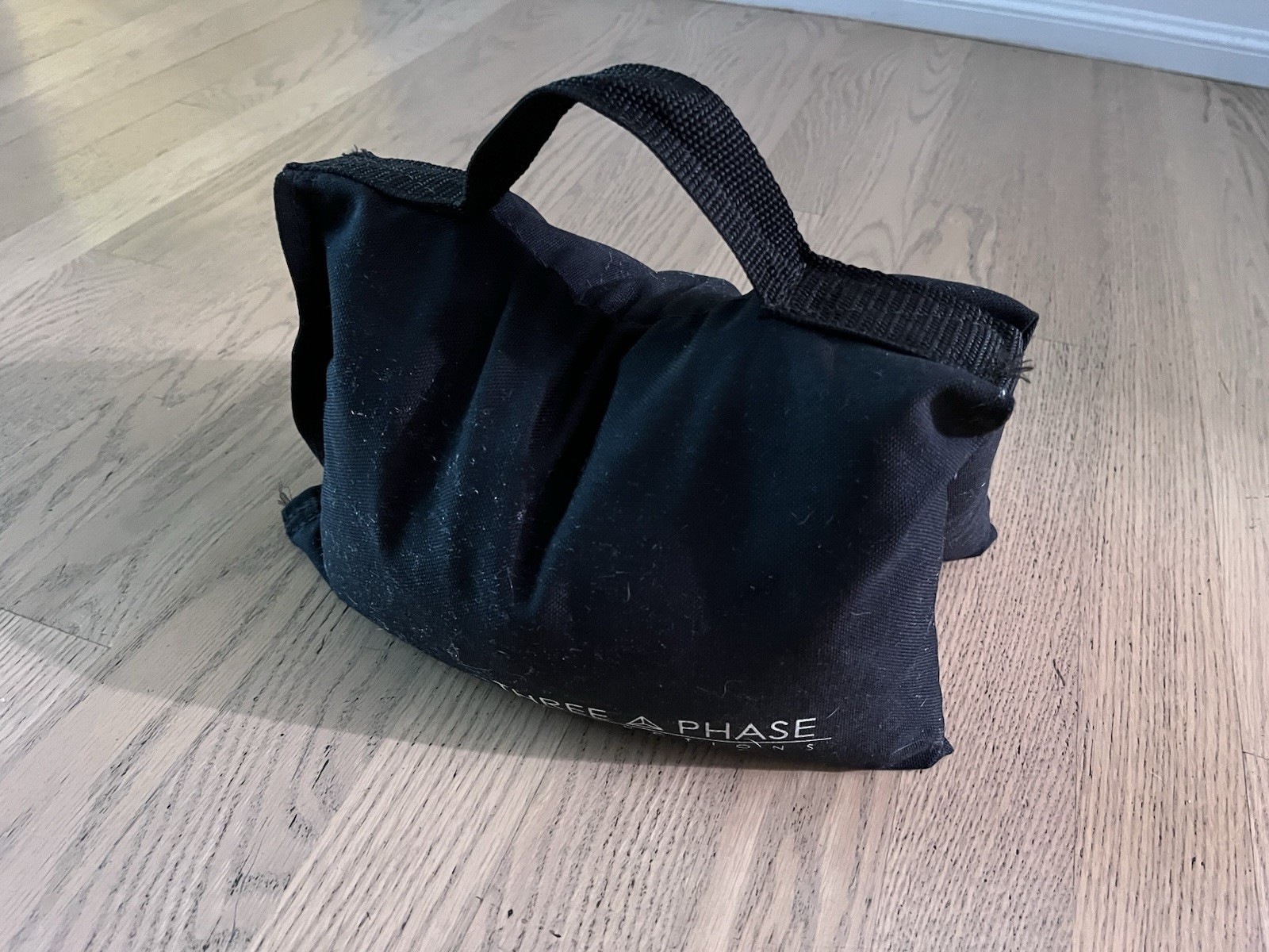 25lb Saddle Shot Bag - Black - Heavy Duty for C-Stands & Lighting Rigging