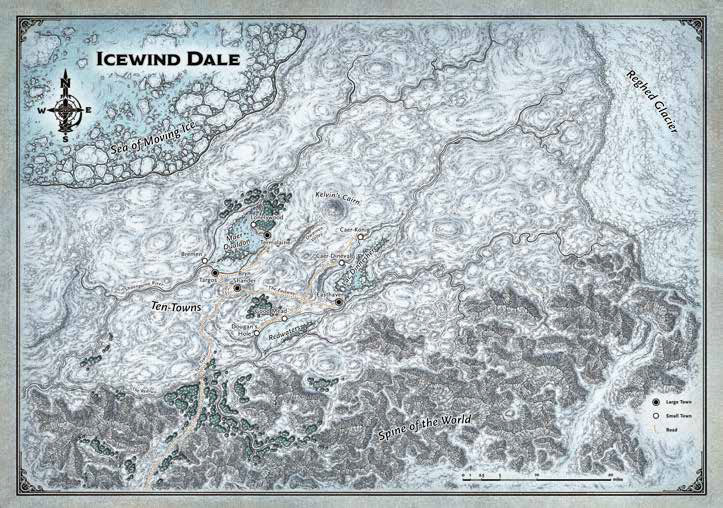 ICEWIND DALE MAP SET 2x (20x30) Brand New