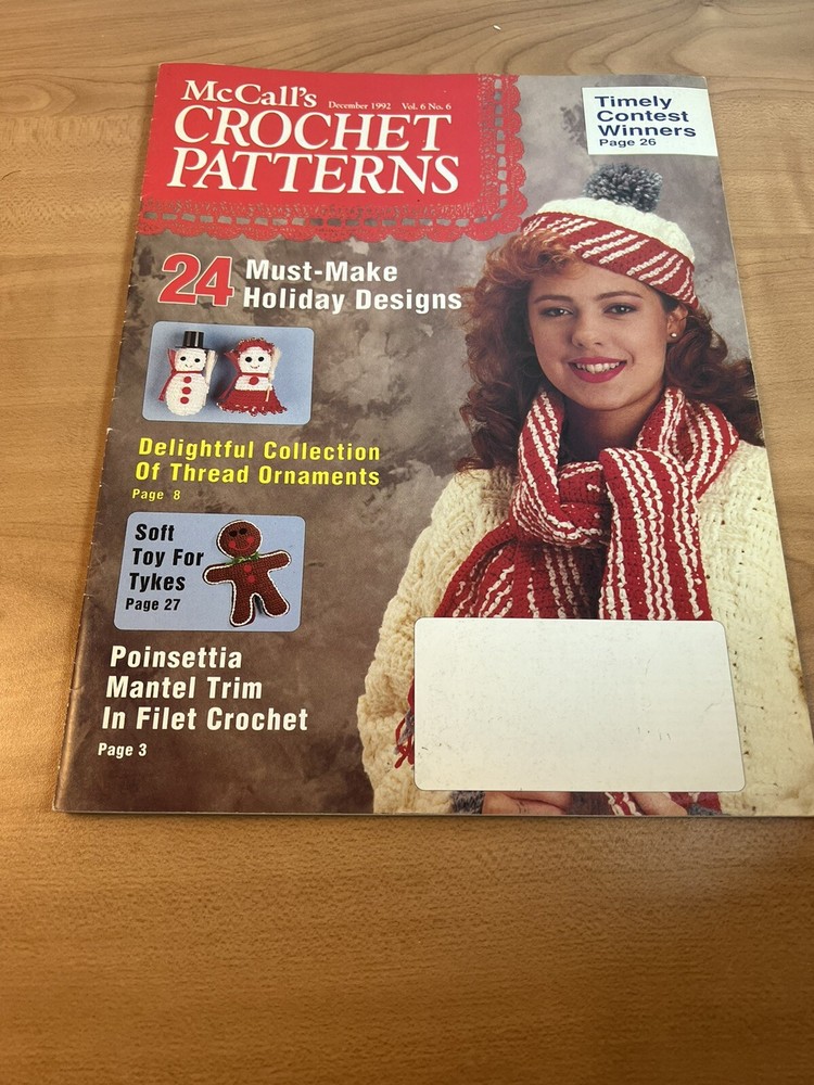 McCall's Crochet Patterns Magazine Dec 1992