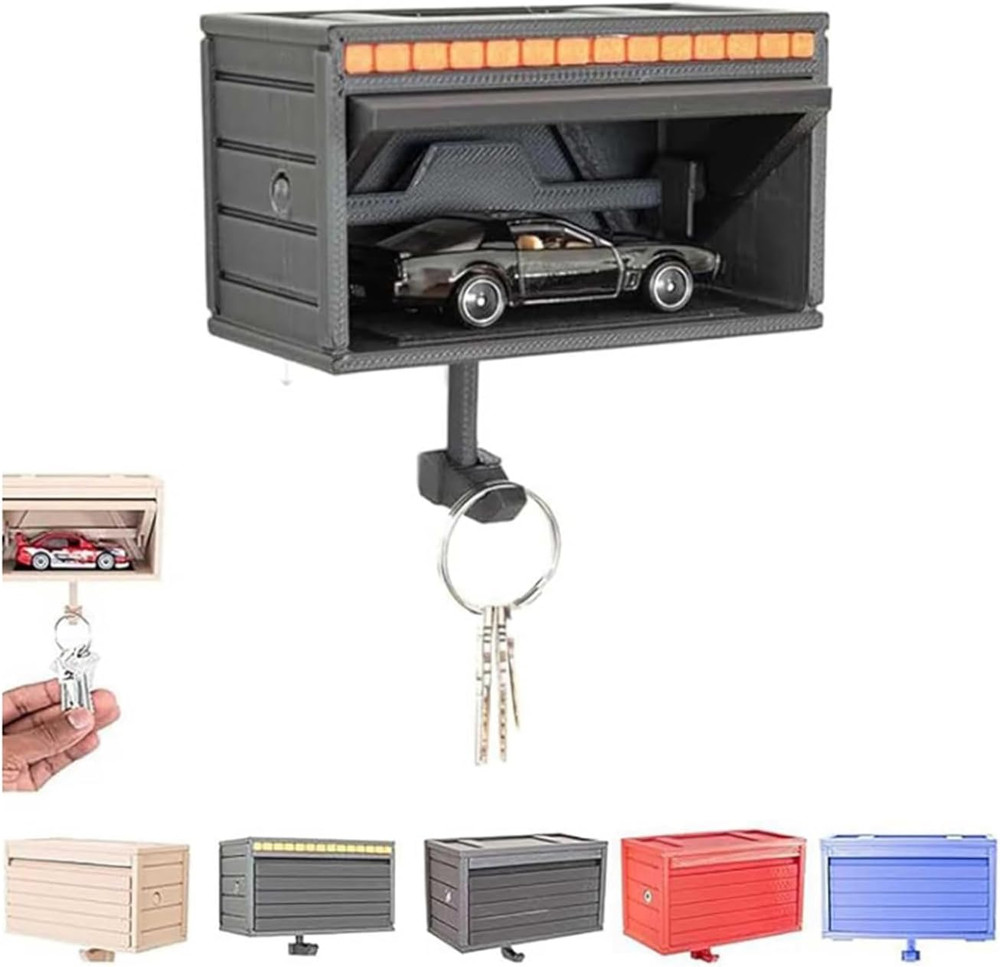 Wall-Mounted Decorative Key Holders for Home and Office (Black)