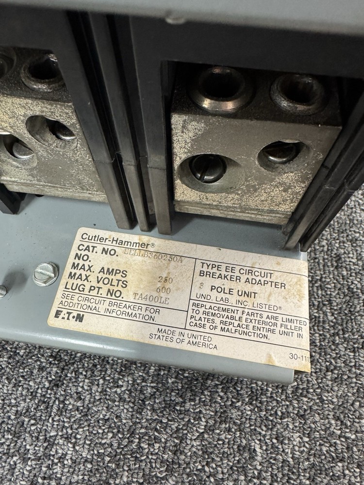 CUTLER HAMMER EELS CIRCUIT BREAKER MOUNTING MODULE EELLB360250A