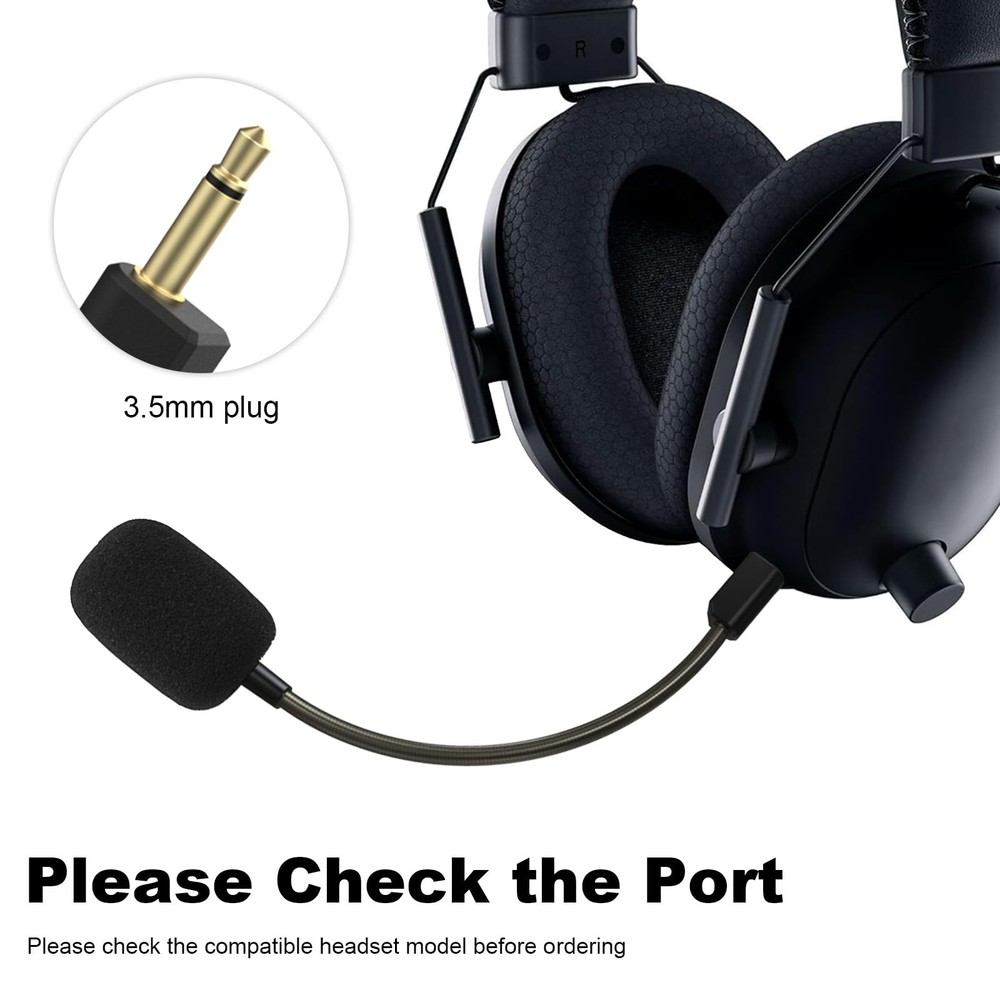 Replacement Microphone Compatible with Razer BlackShark V2, BlackShark V2 Pro...