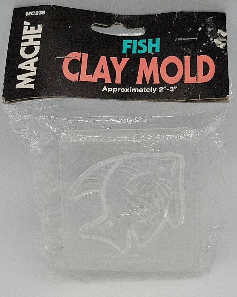 Mache Clay Mold Approximately 2"-3"- Fish. Still Sealed New.