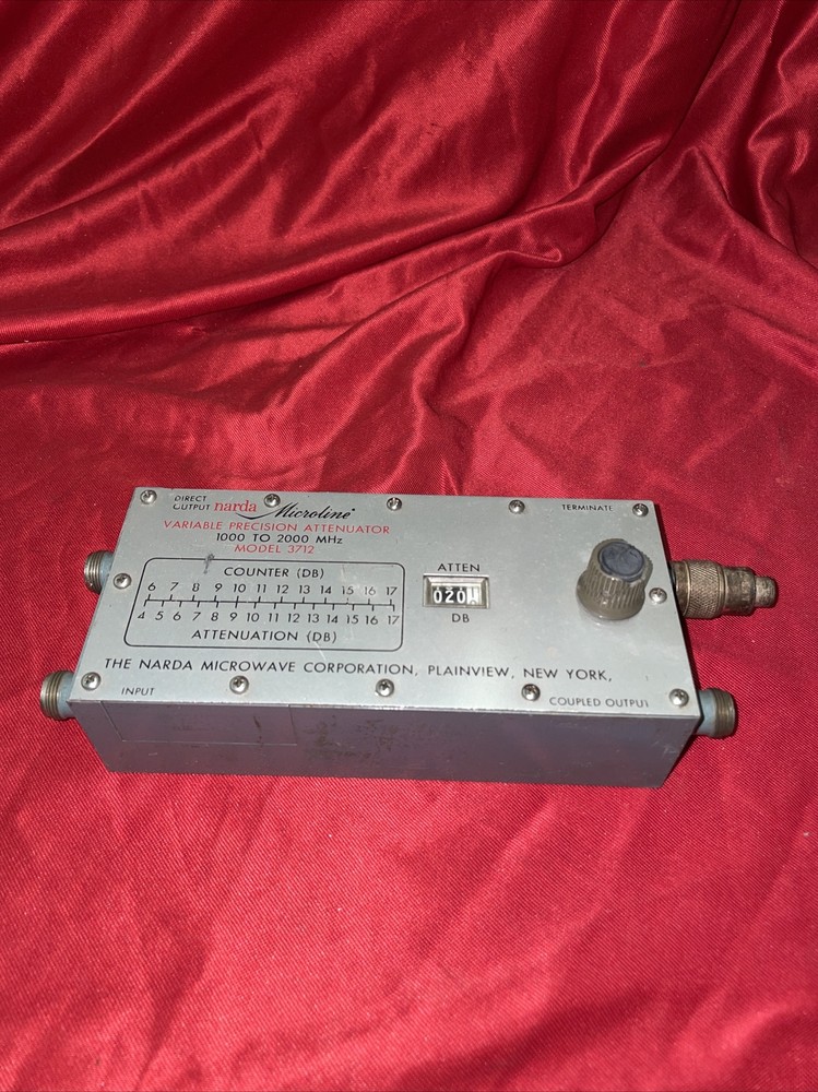 Narda Microline Variable Precision Attenuator 1000 To 2000MHZ Model 3712
