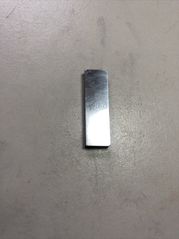 Webber .160” Gage Block