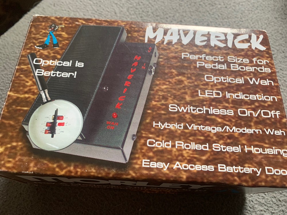 BOX ONLY- Morley Maverick Wah Guitar Effects Pedal Empty Packaging