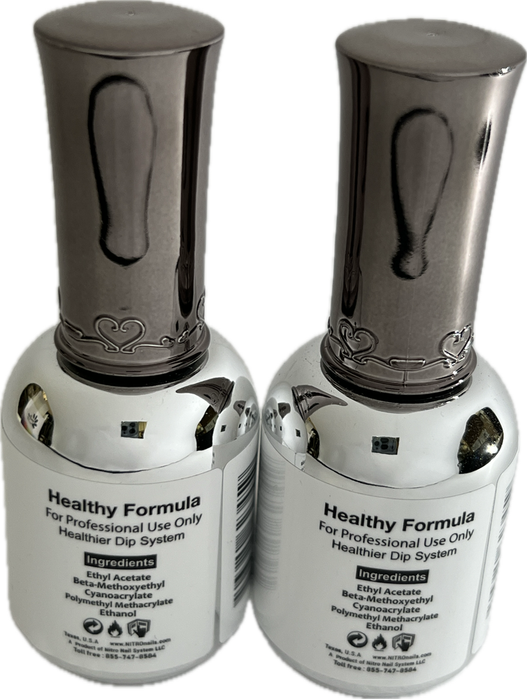 NITRO Nails Dipping System Liquid Bonding - 0.5 oz each (2-pack)