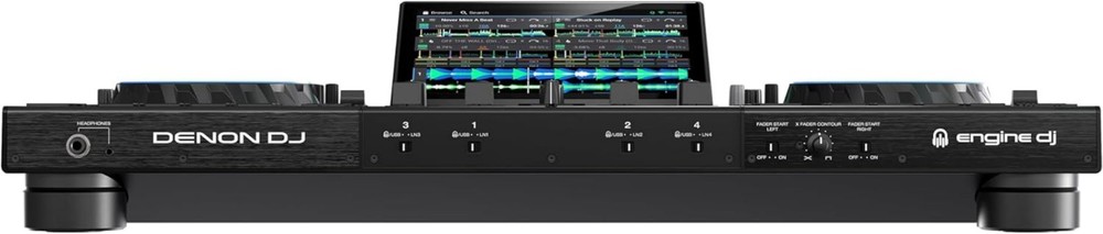 4-Deck Prime 4+ DJ Controller with Wi-Fi Streaming & Dynamic Drop Sampler Mixer