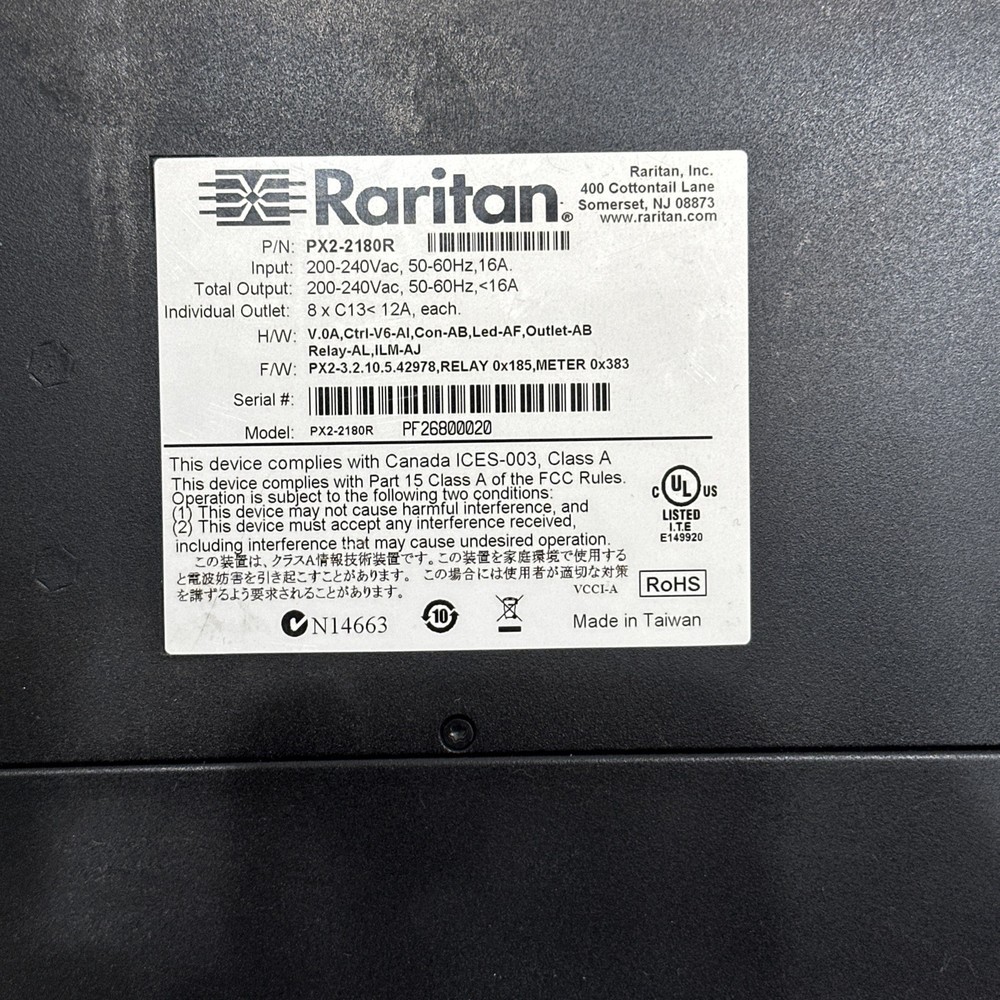 🔴Raritan PX2-2180R Power Distribution Unit‼️