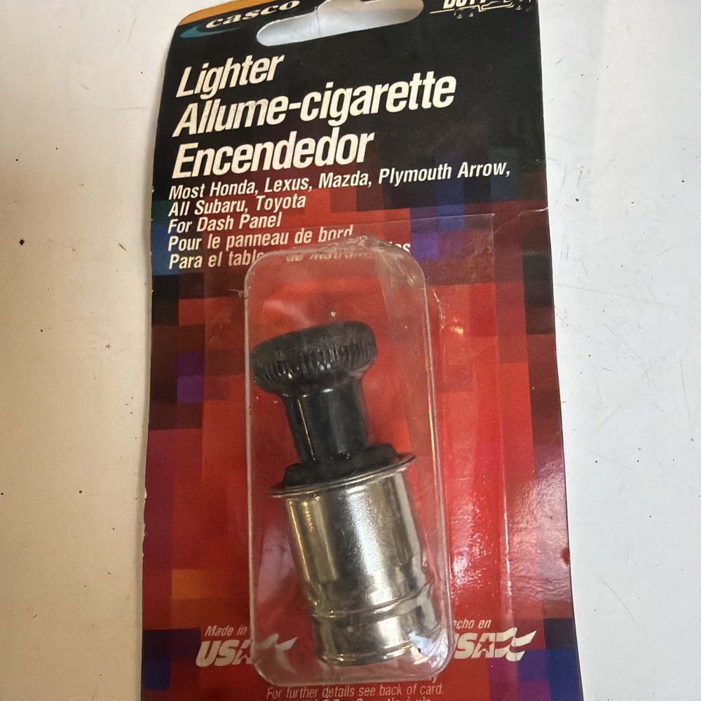CASCO Heavy Duty CIGARETTE LIGHTER 212158, Universal For Dash Panel, NOS
