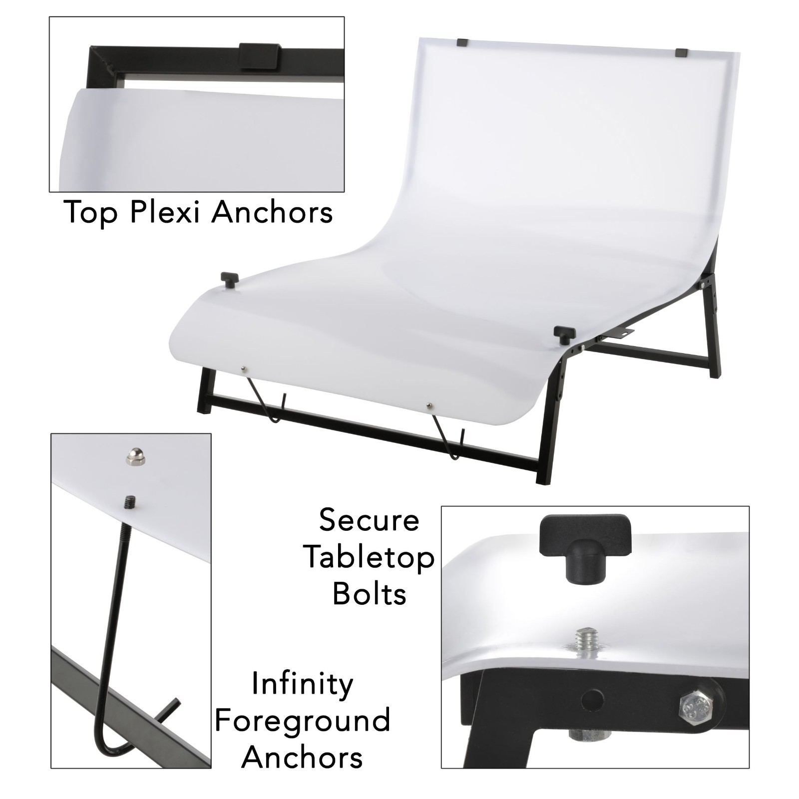 Impact Desktop Shooting Table with Translucent Plexiglass Sheet V2 (24 x 36")
