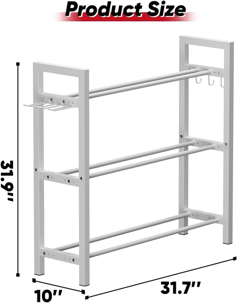 Adjustable Dumbbell Rack, Weight Storage Stand Holder for Dumbbells & Kettlebell