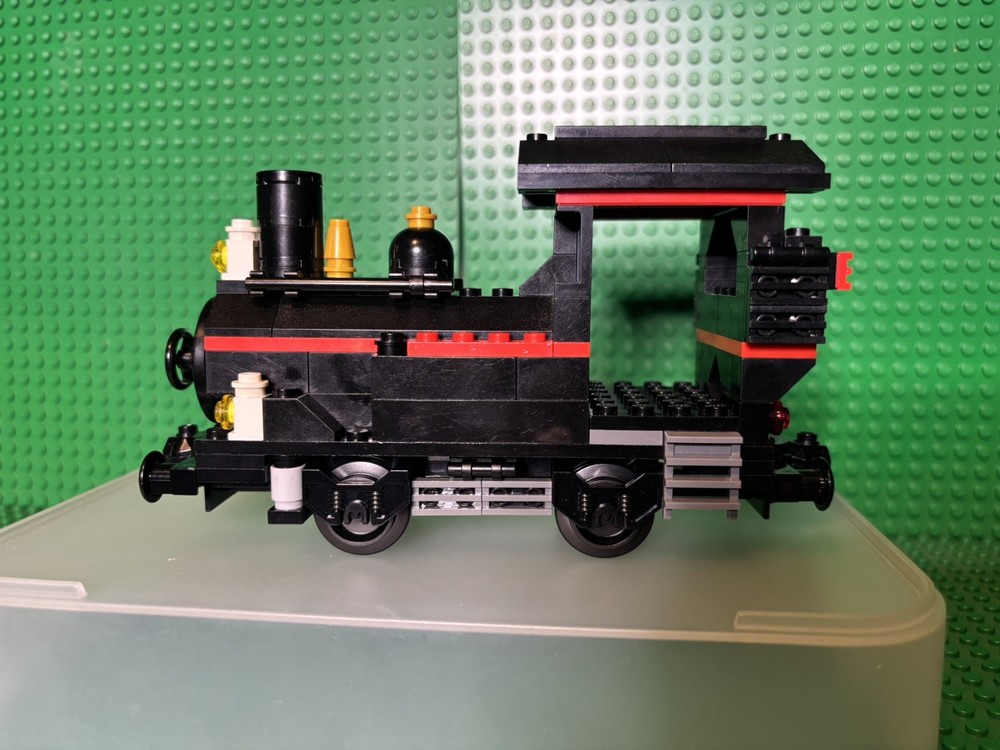 Lego Moc Train 7715 Small Black Engine Locomotive Read Description