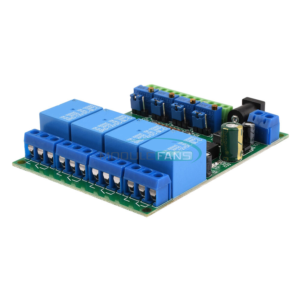 DC 12V 4-Channel Voltage Comparator Stable LM393 Comparator Module