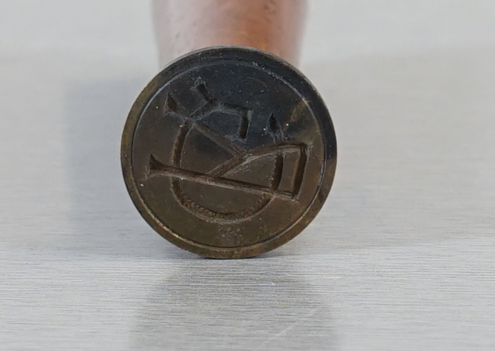 antique seal stamp seal stamp petschaft with initials 06