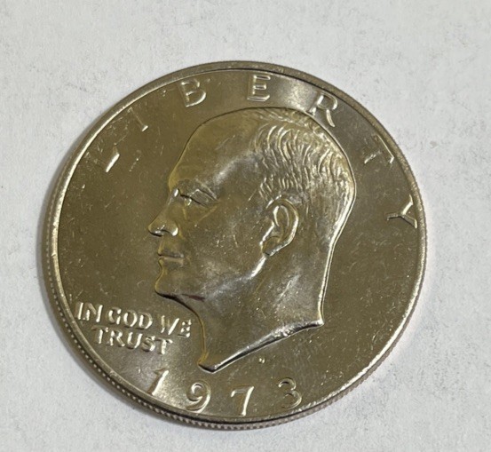 1973 D Eisenhower Dollar  *BU - MINT CELLO*  **FREE SHIPPING**