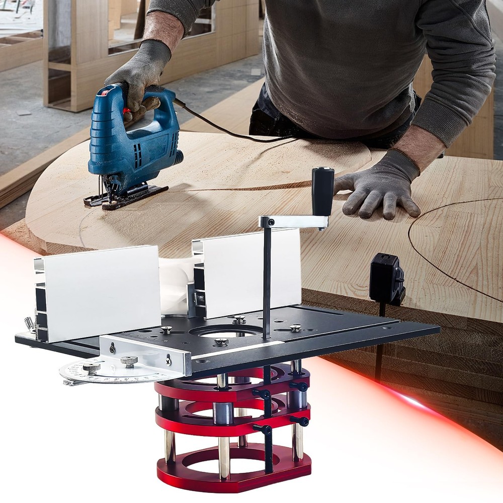Router Kit, Aluminum Alloy Table Base Plate Router, Saw Insert...