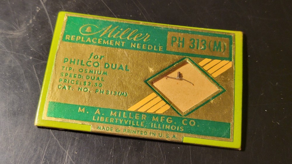 Phonograph stylus Philco Dual Speed Osmium PH313(M)