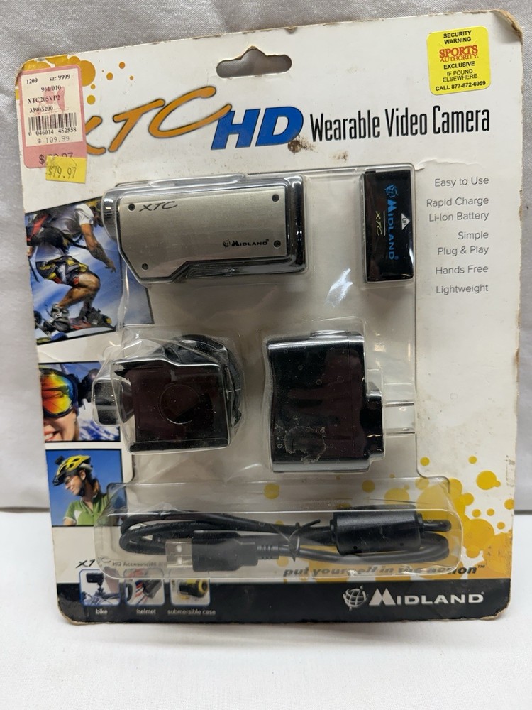 Midland XTC HD Wearable Video Camera With Accessories