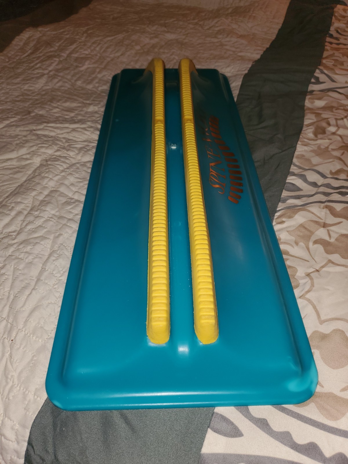 Spine-Worx Orthopedic Back Alignment Device Used Blue/Yellow
