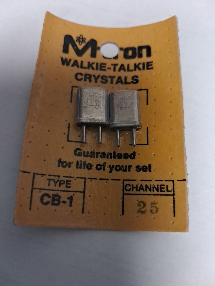 NOS Mtron Walkie-talkie Crystal Type CB-1 Channel 25