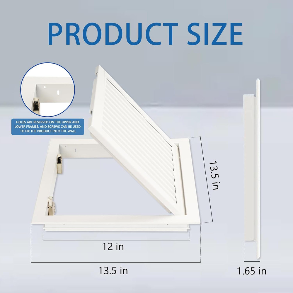 13.5 X 13.5" Access Doors Access Panel for Drywall with Push-Button Switch Alloy
