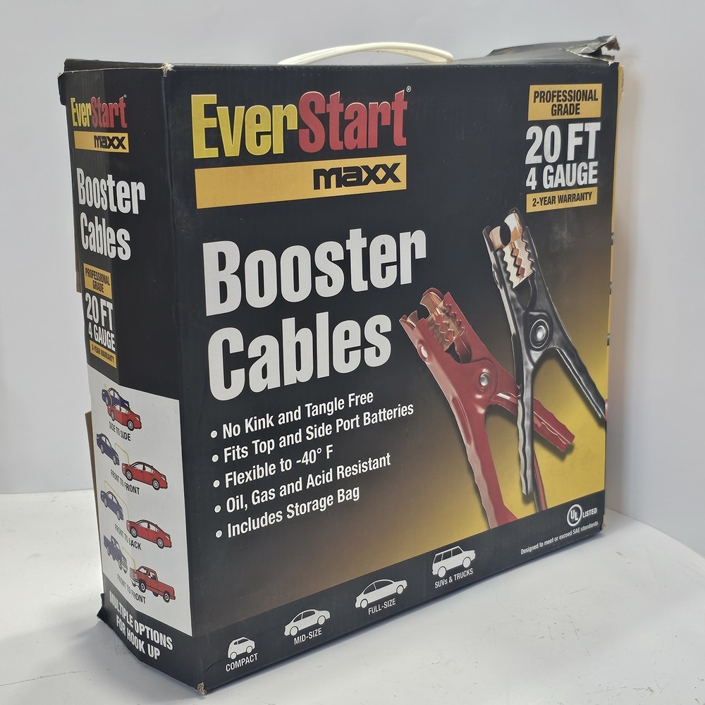 EverStart Maxx 4-Gauge Professional Grade 20-Foot Booster Cables