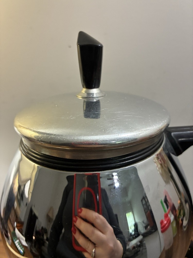 Vtg Sunbeam Coffeemaster C30-A Chrome Automatic Siphon Coffee Pot Double Bubble