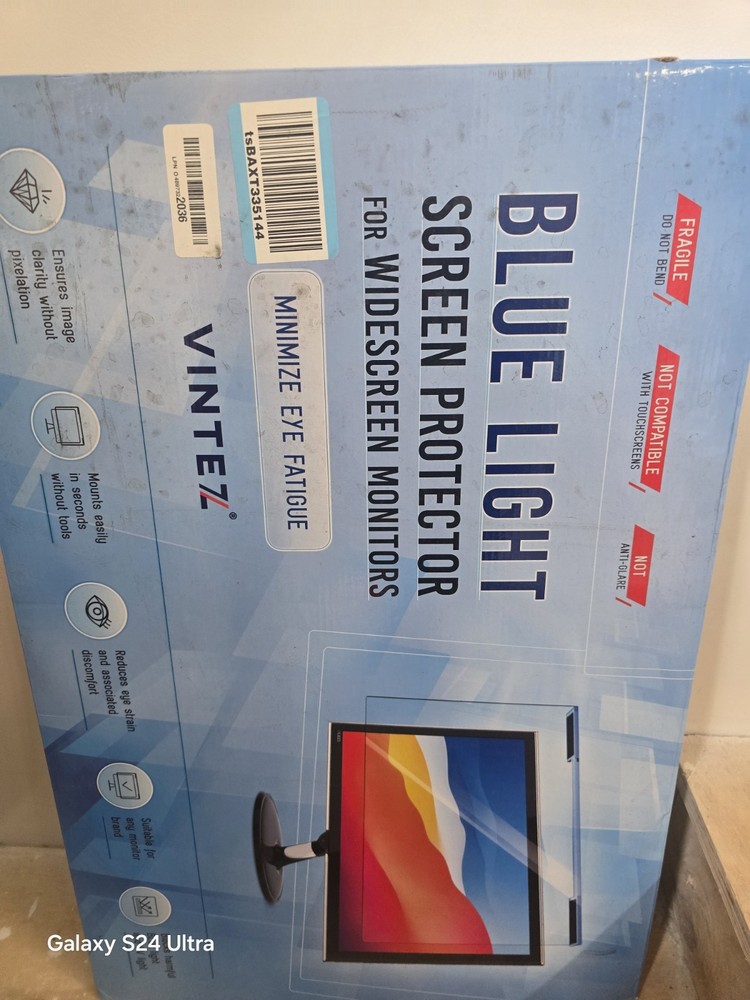Vintez Blue Light Protection Clear Screen Protector for Widescreen Monitors