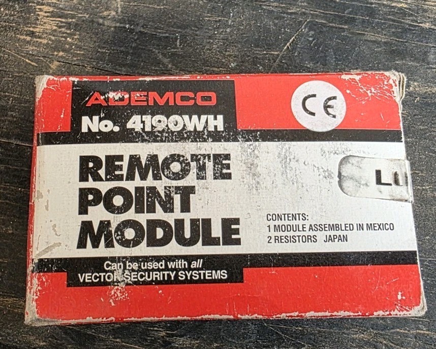 Ademco 4190WH 2-Zone Remote Point Module - Hard To Come By Dip Switch Module