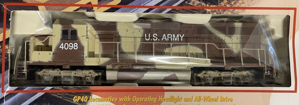 BACHMANN HO #00654 - Desert Forces - Military Train Set