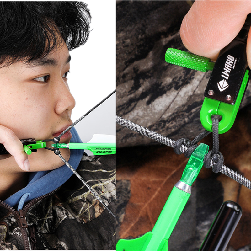 Compound Bow Release Aids Adjustable Thumb Gripper Caliper Hunting Shooting