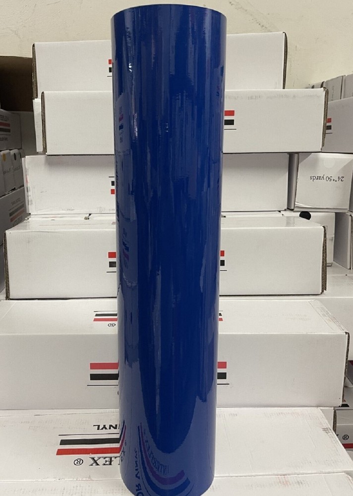 1 Roll Blue Glossy Vinyl 24 " x 150 Feet Plotter Liquidation Sign Interflex®