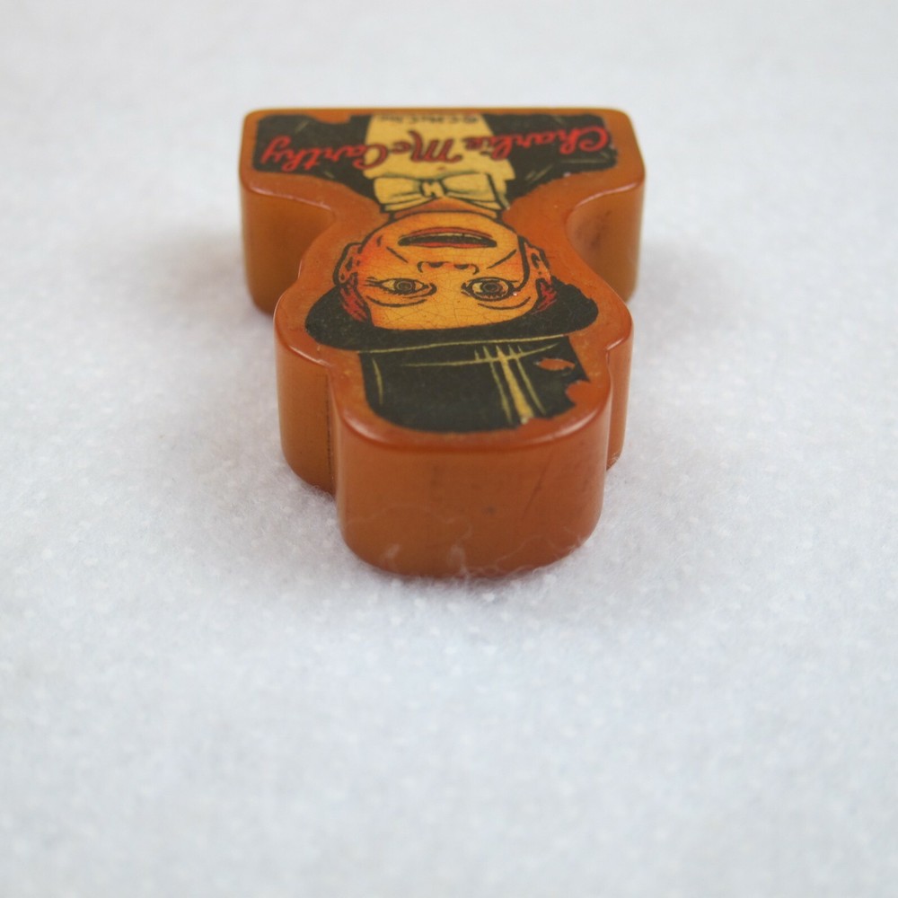Vintage 1930s-40s Charlie McCarthy Figural Bakelite Pencil Sharpener