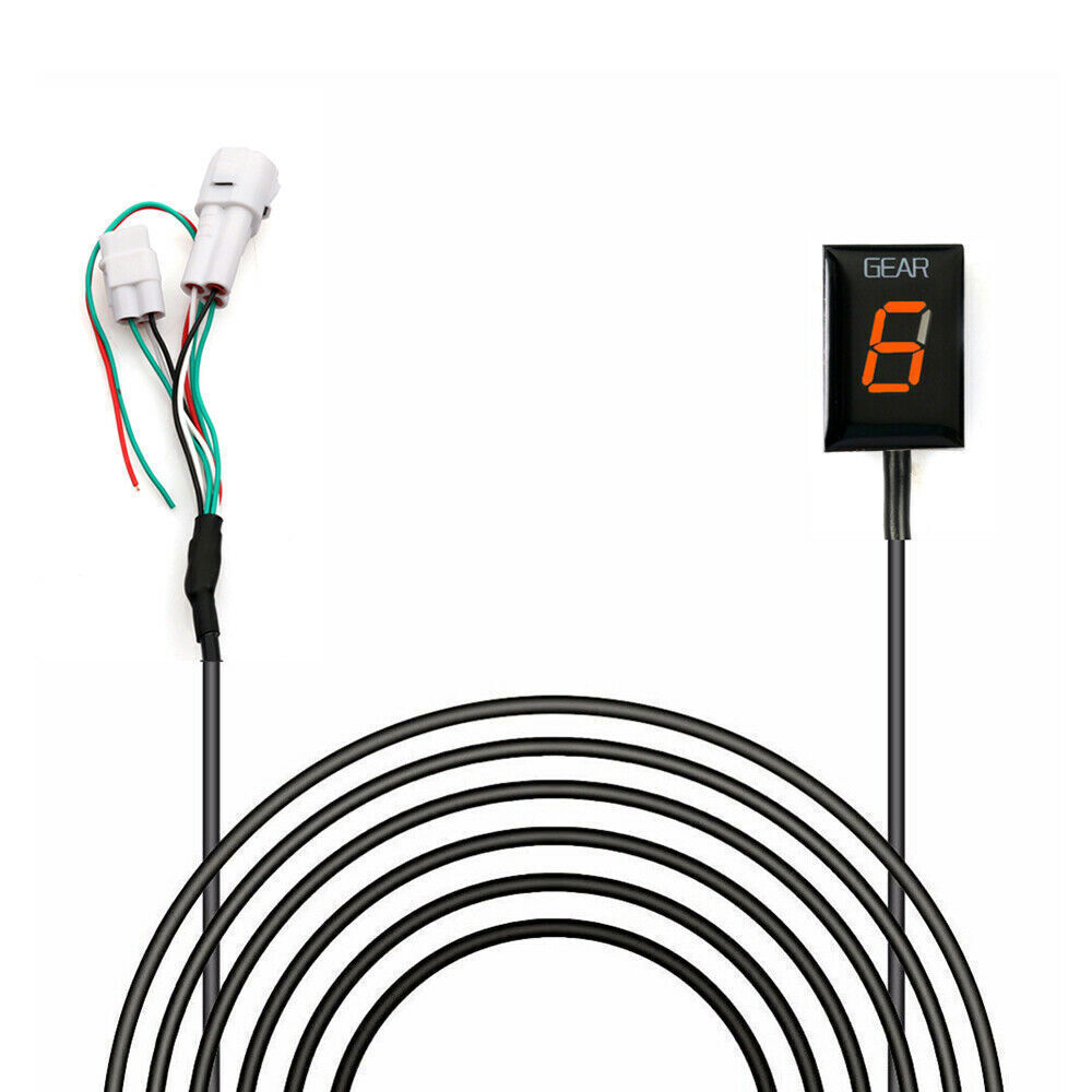 Motorcycle Red LED Gear Indicator For YAMAHA YZF R1 R6 FZ8 Mt03 MT-01 Fzs600