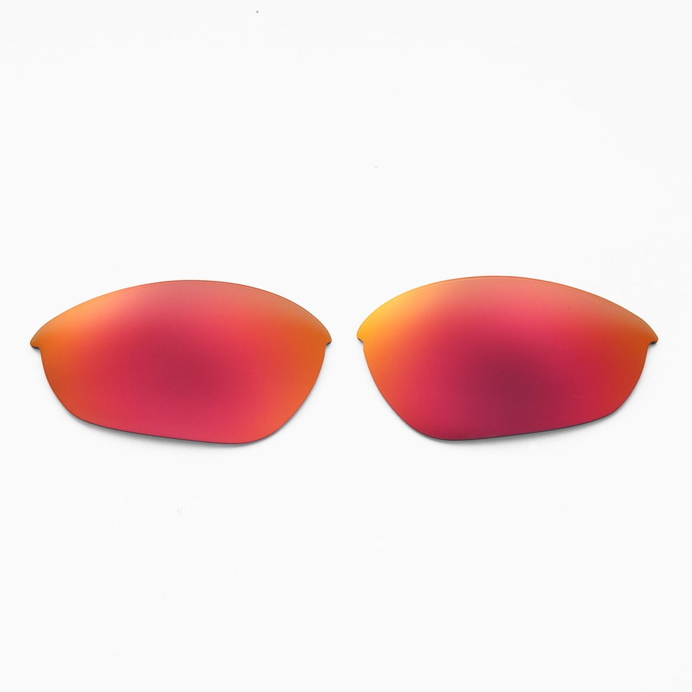 Walleva Fire Red Non-Polarized Replacement Lenses For Oakley Half Jacket