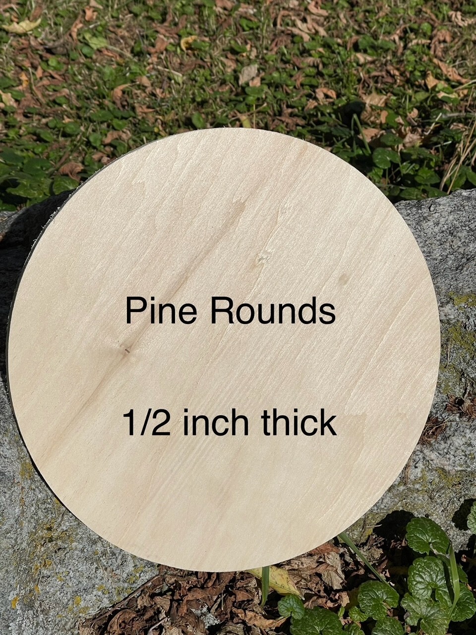 Unfinished Any Size 10” Up To 40”,  1/2” Thick CNC Cut Pine Plywood Circle