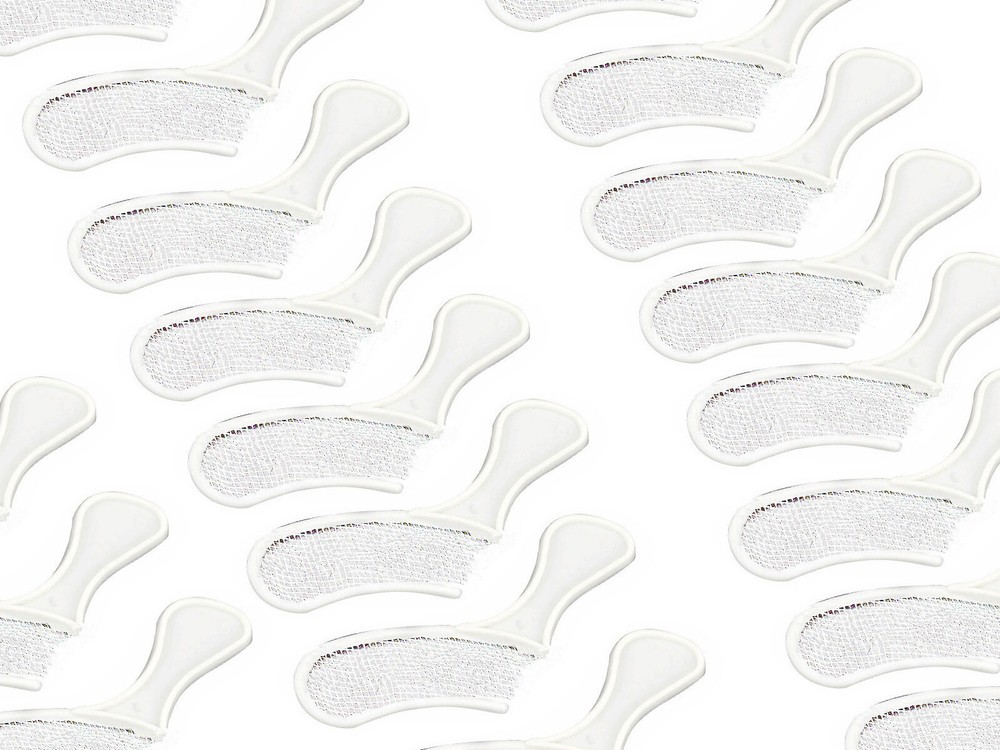 10-50Pcs Dental Bite Registration Impression Triple Trays SS Half Arch Tray Type