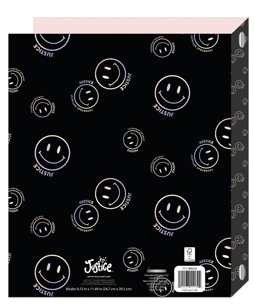 Justice Binder Bundle, 1" Binder, Notebook, Paper Pocket Folder