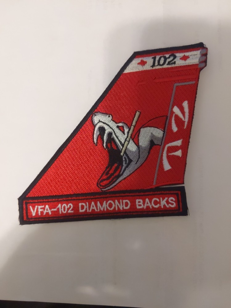 USN VFA-102 Diamond Backs Tail Patch 4x 4