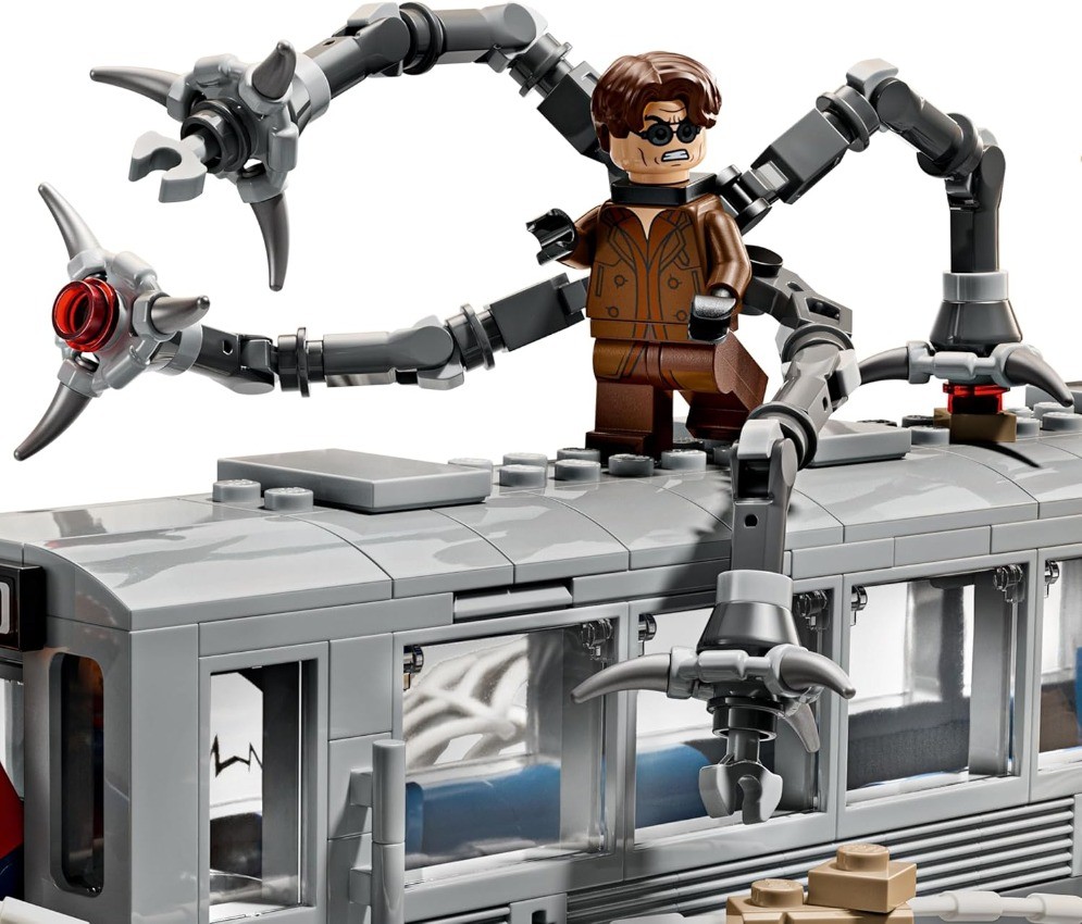 LEGO Marvel Spider-Man vs. Doc Ock Subway Train Scene - Action Figures 76321