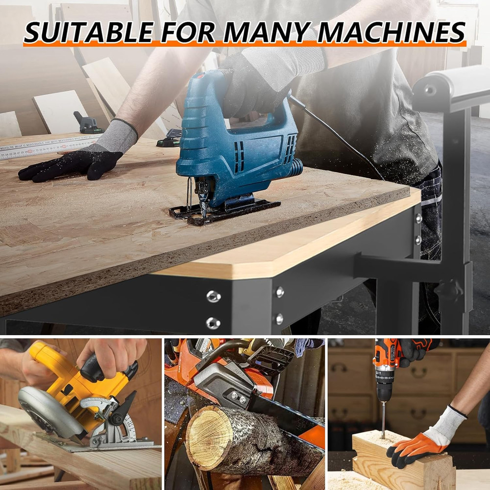 Rolling Planer Stand,550 Lbs Load Capacity Tool Stand with Wheels, Height Adjust